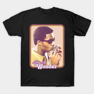 Stevie Wonder / Retro Aesthetic Fan Design T-Shirt